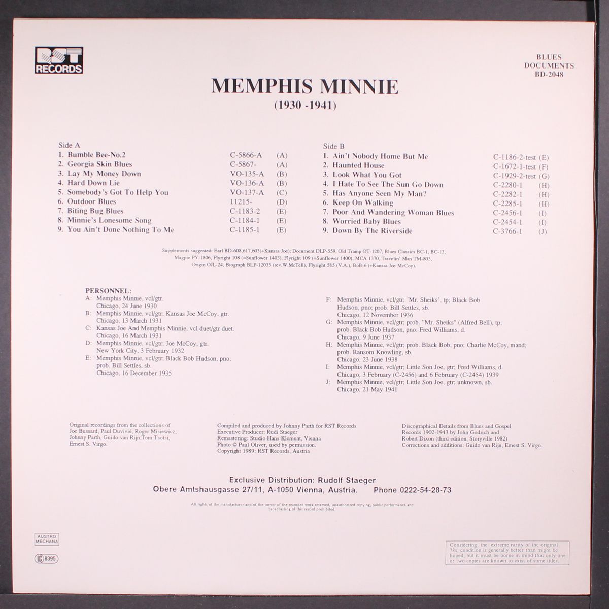 rarest recordings 1930-41 by MEMPHIS MINNIE