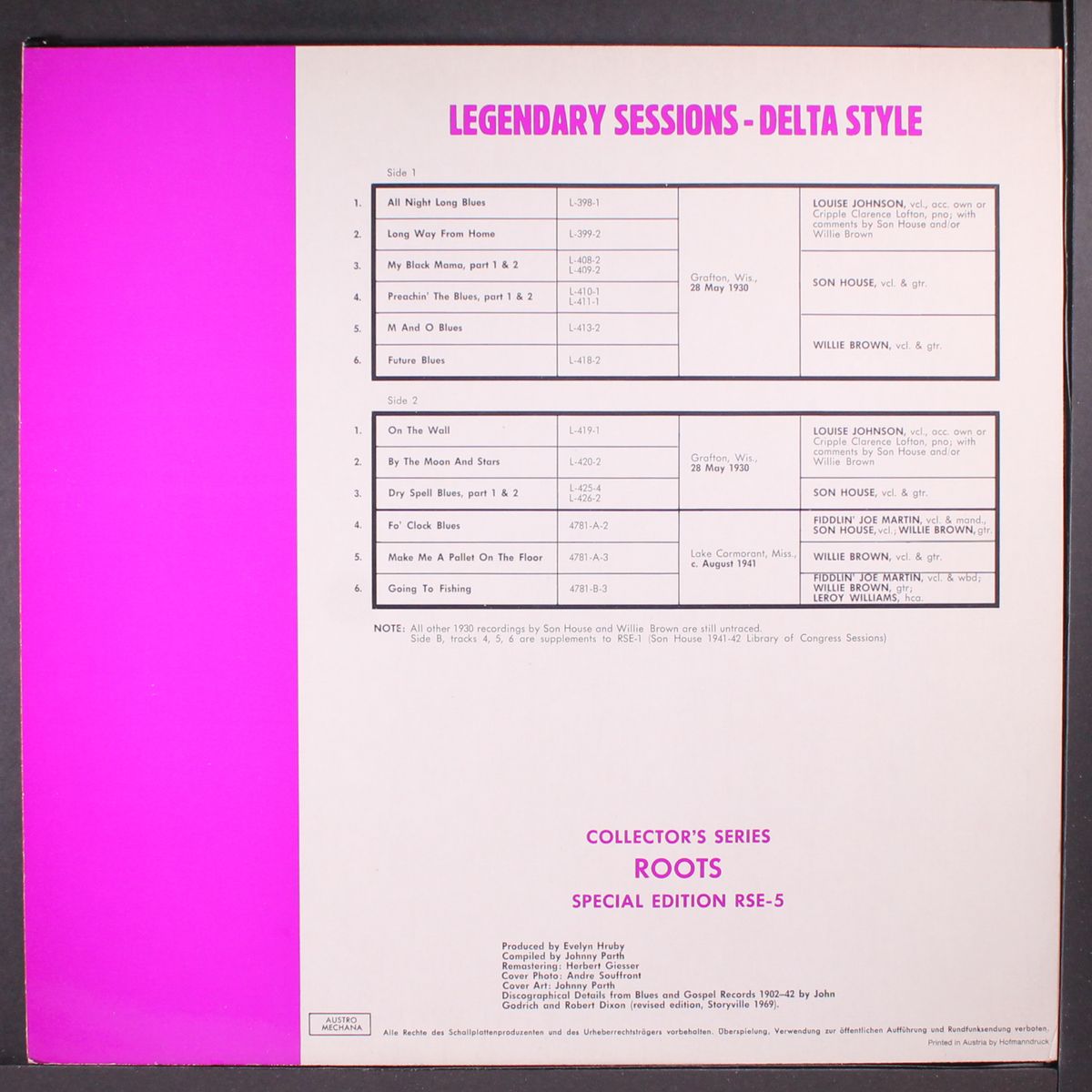 legendary sessions, delta style by VARIOUS