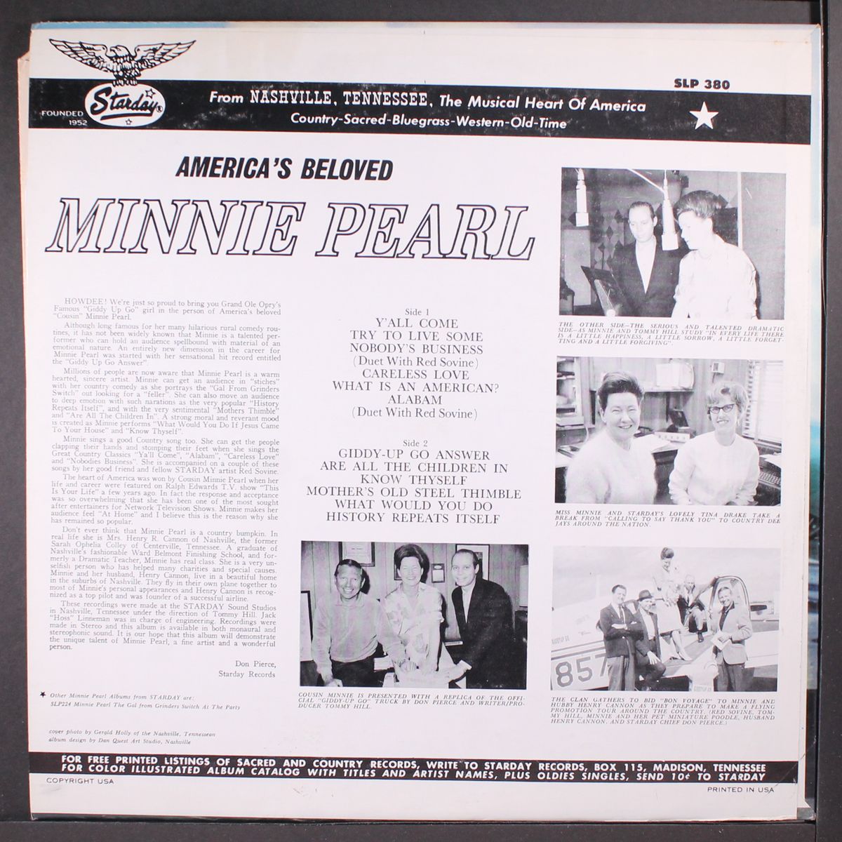 america's beloved by MINNIE PEARL
