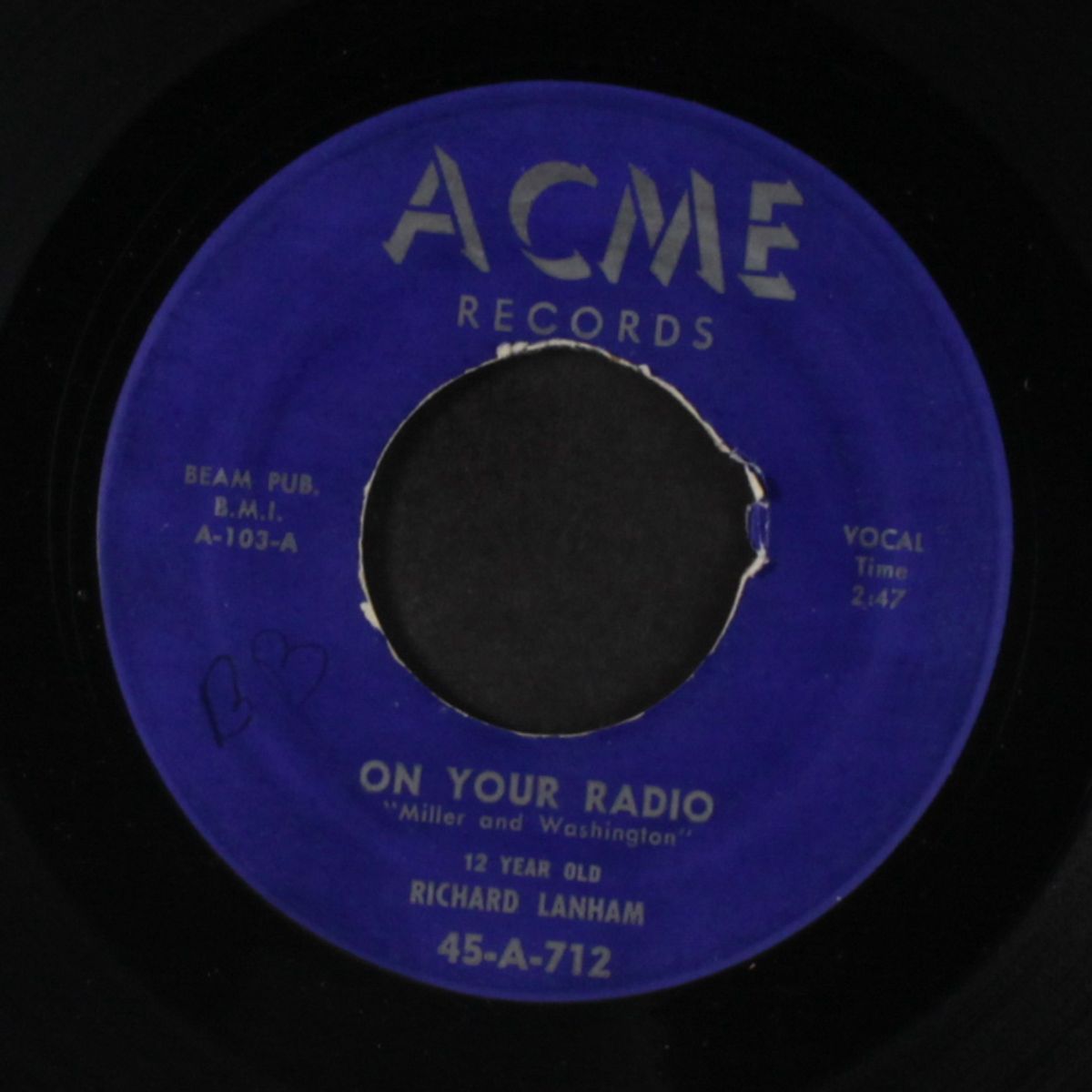 on your radio / dance of love by RICHARD LANHAM