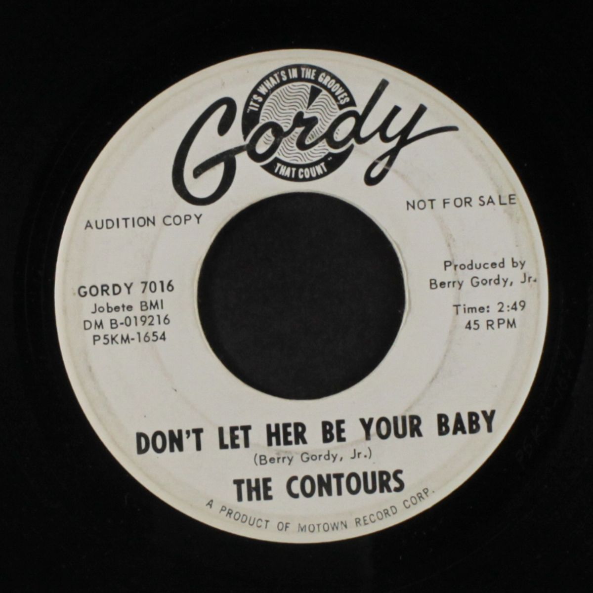 don't let her be your baby / it must be love by CONTOURS