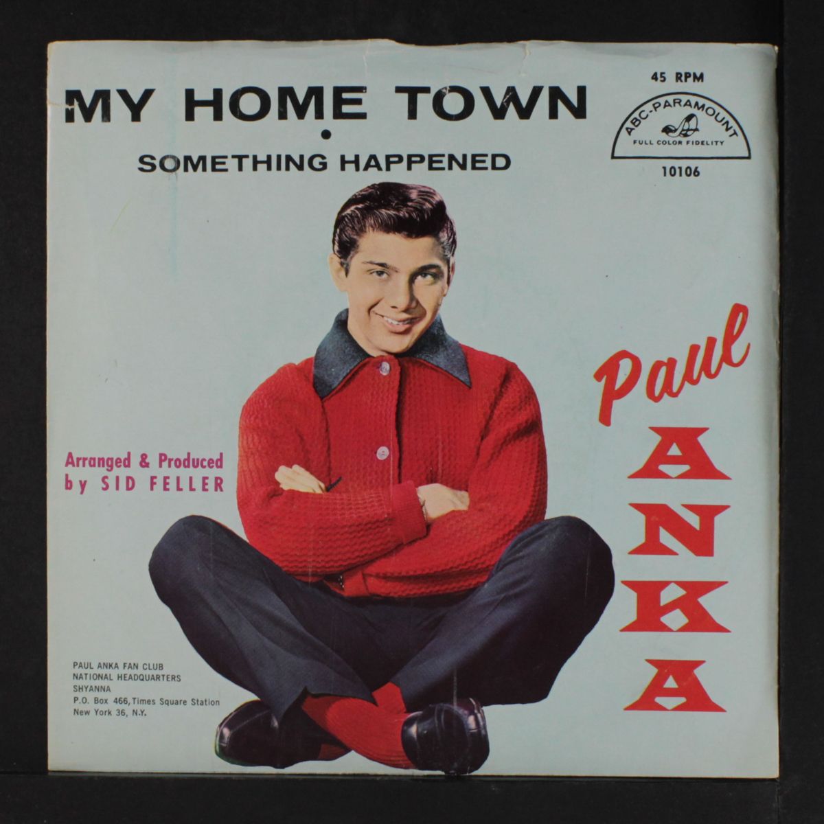 my home town / something happened by PAUL ANKA