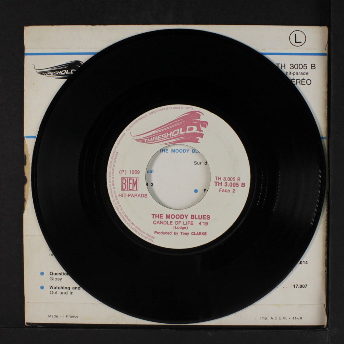 melancholy man / candle of life by MOODY BLUES