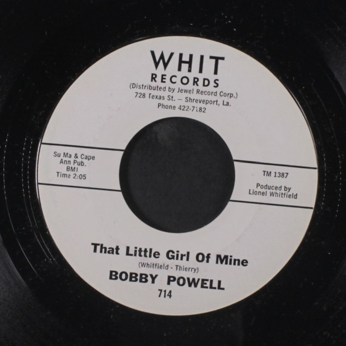 c.c. rider / that little girl of mine by BOBBY POWELL