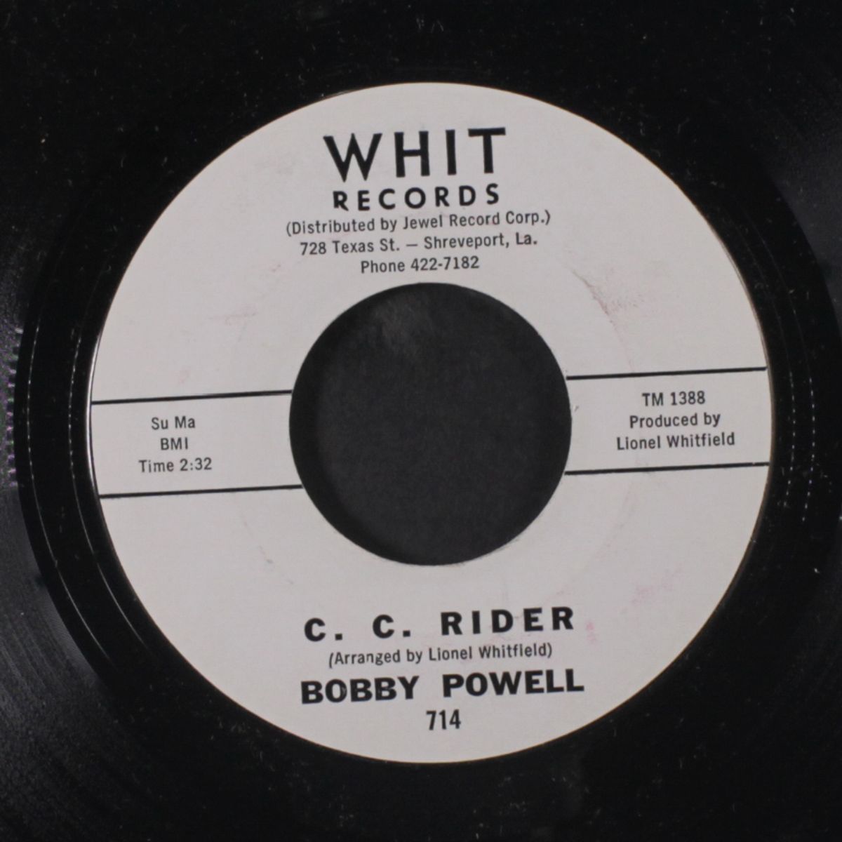 c.c. rider / that little girl of mine by BOBBY POWELL