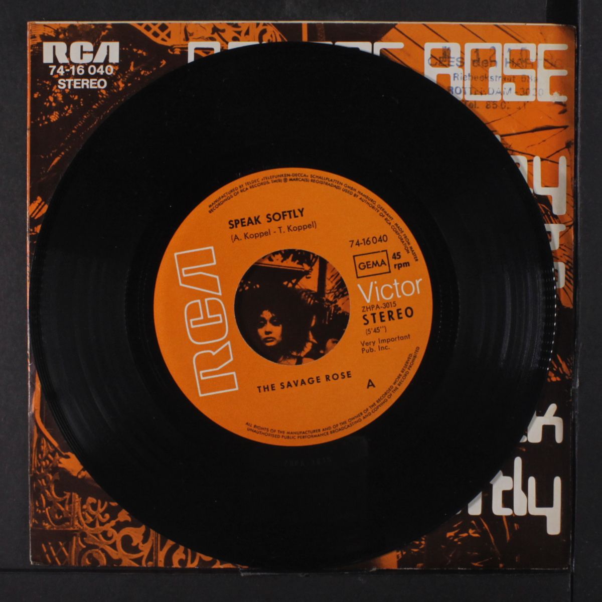 speak softly / sunday morning by SAVAGE ROSE