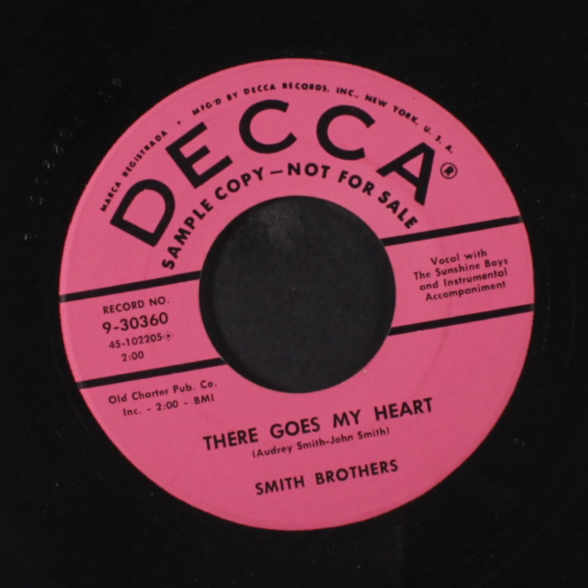 there goes my heart / say it again by SMITH BROTHERS