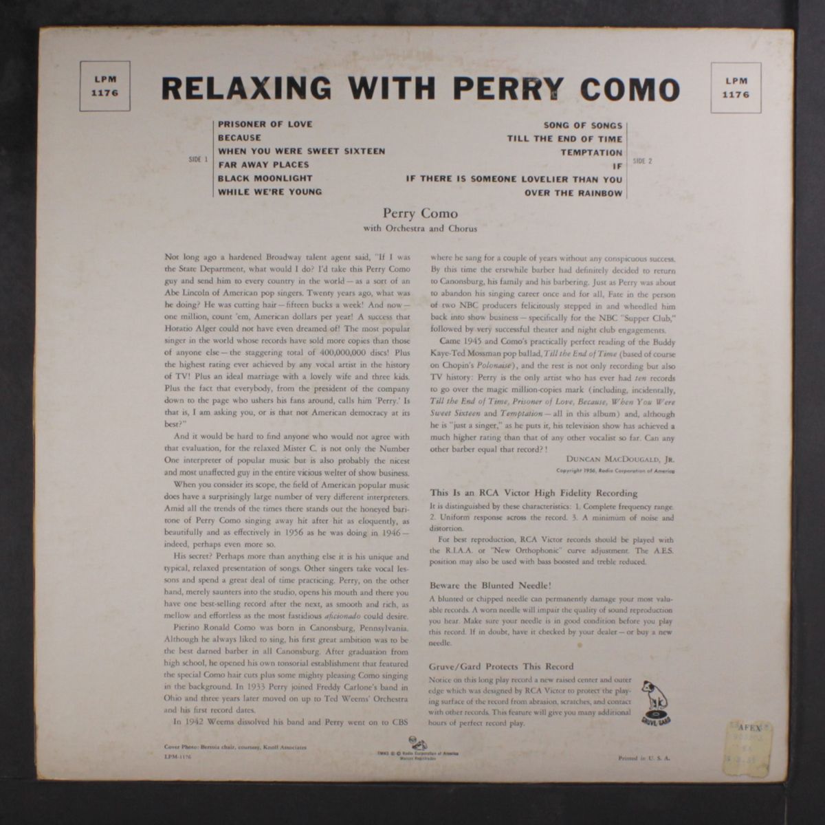 relaxing with perry como by PERRY COMO