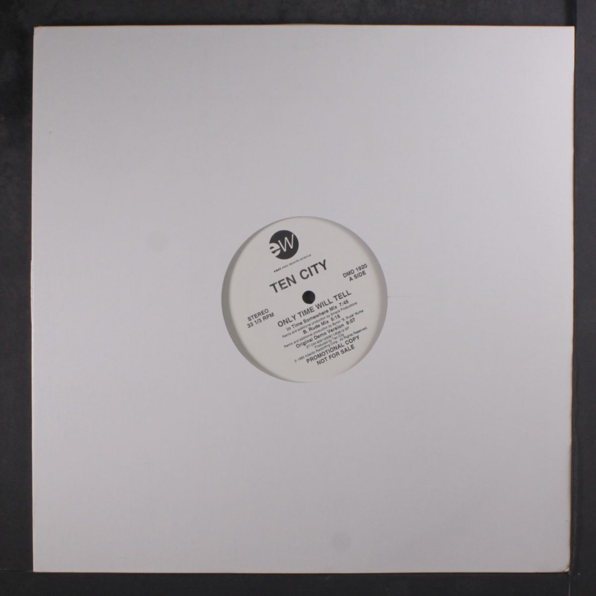 only time will tell (5 mixes / deep kiss) by TEN CITY