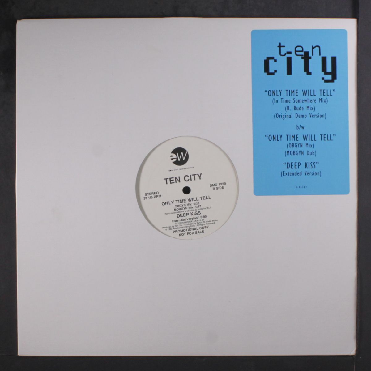 only time will tell (5 mixes / deep kiss) by TEN CITY
