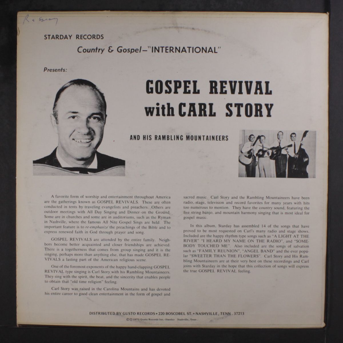 gospel revival by CARL STORY