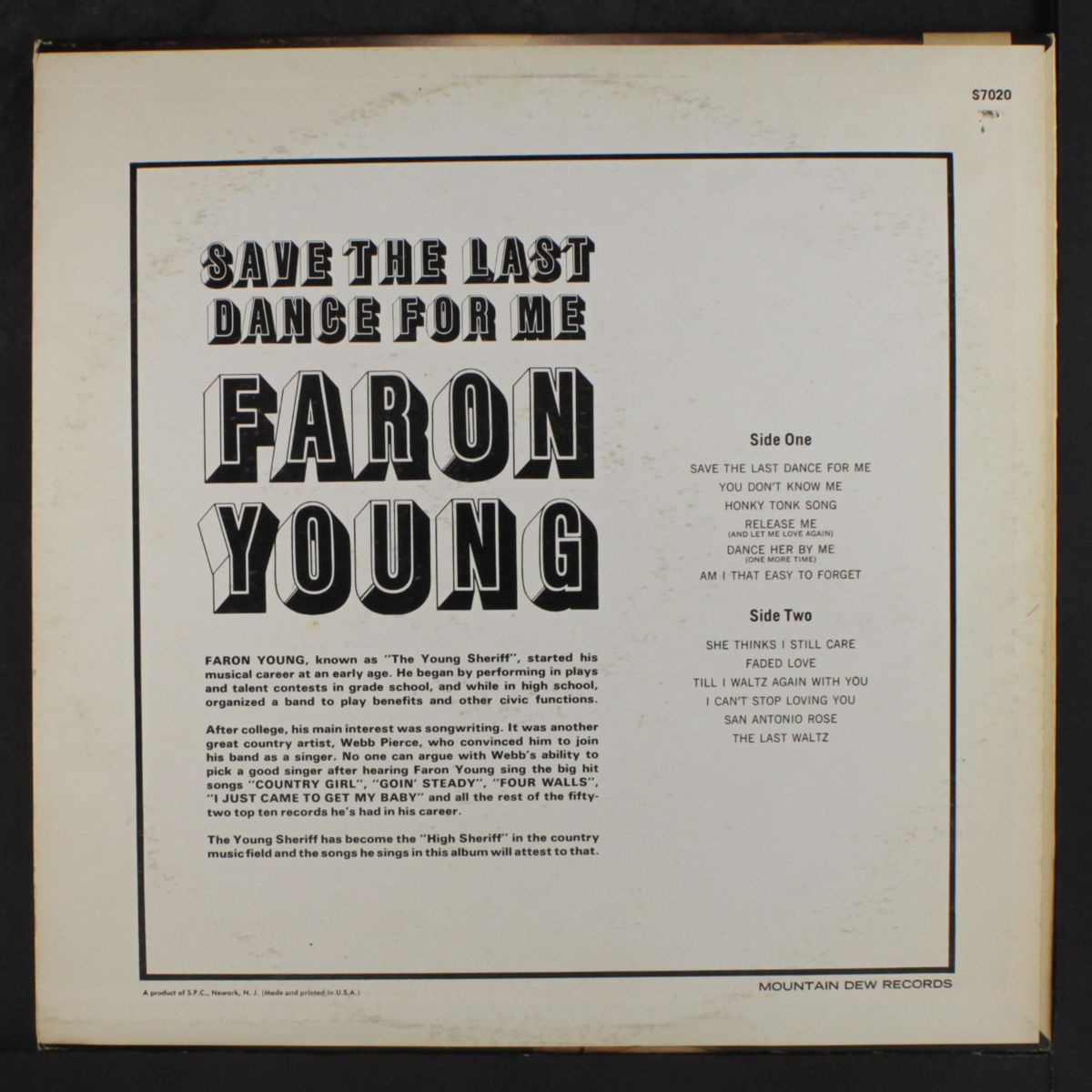 save the last dance for me by FARON YOUNG