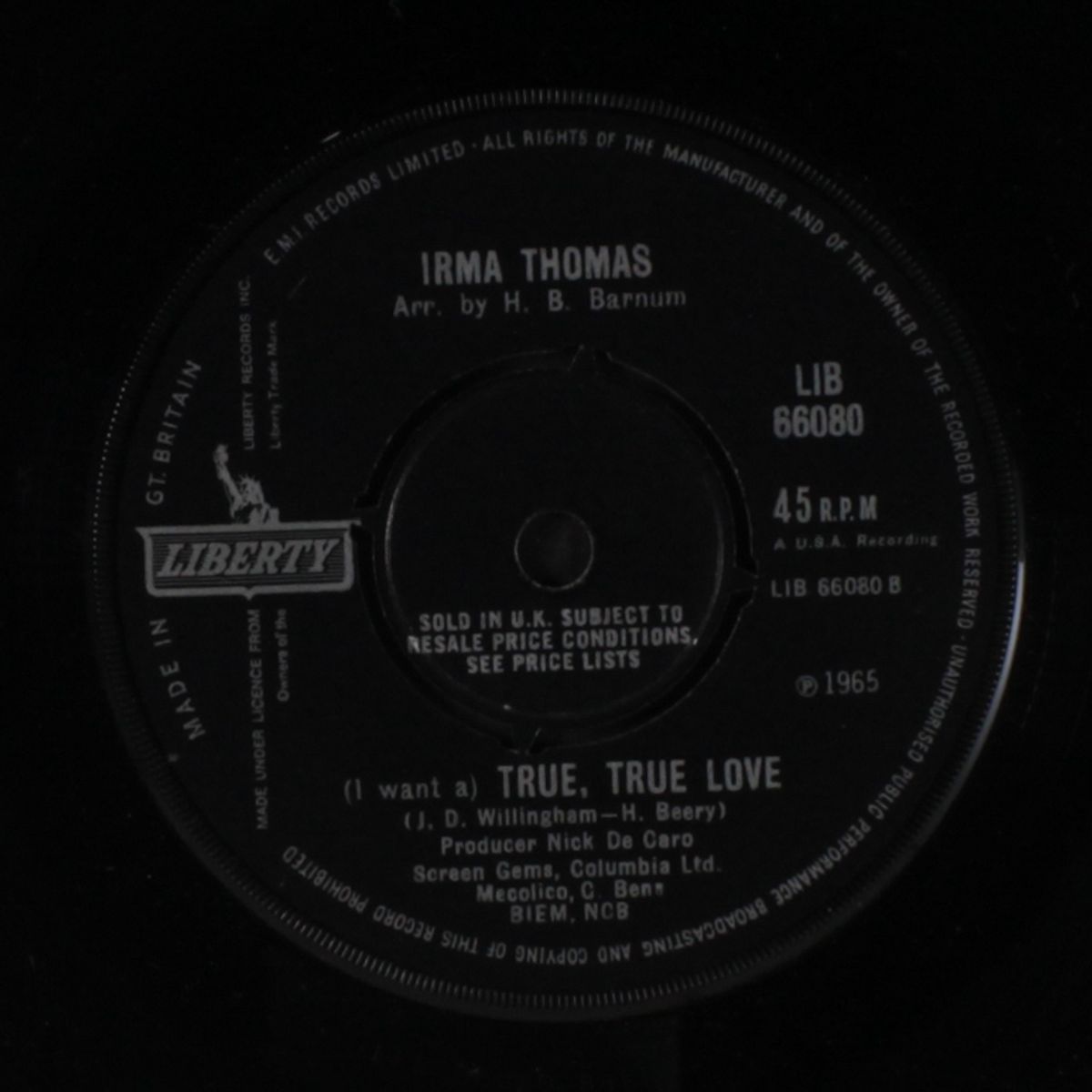 he's my guy / true, true love by IRMA THOMAS