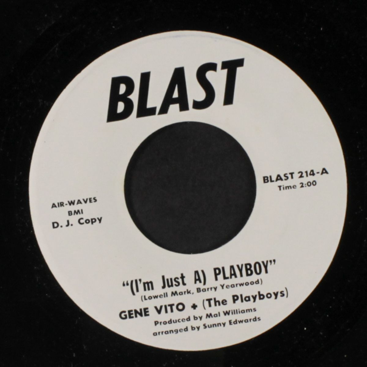 (i'm just a playboy / i want you back again) by GENE VITO & PLAYBOYS