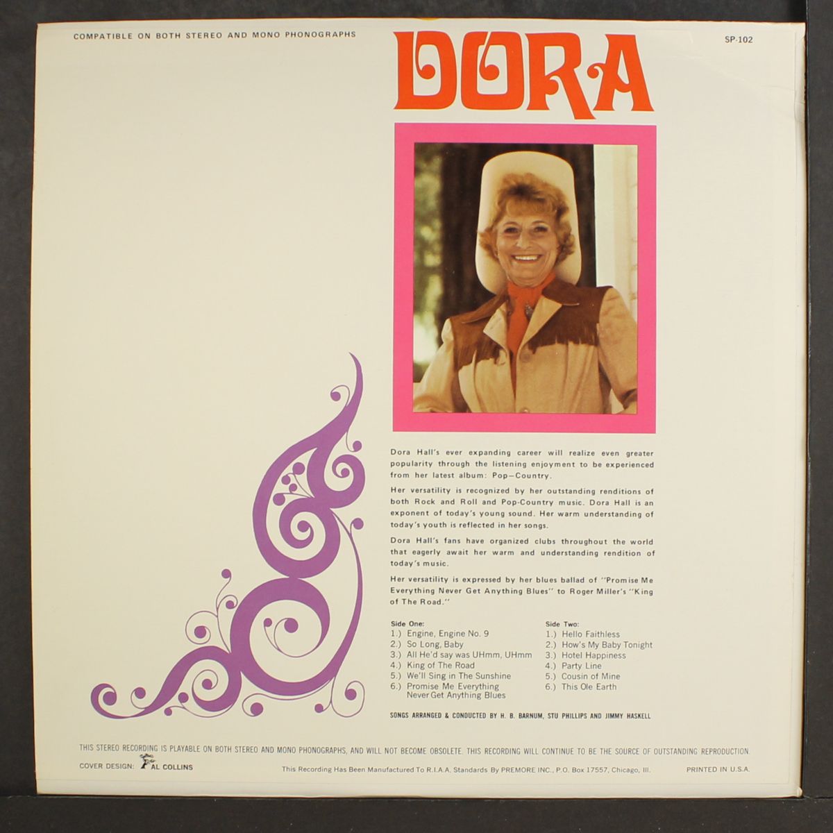 sings pop country by DORA HALL