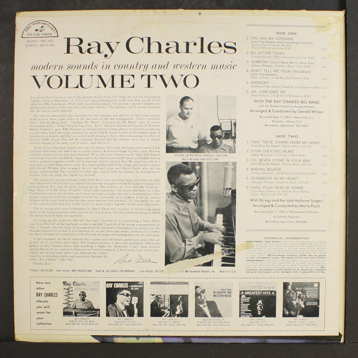 modern sounds in country & western music, vol. 2 by RAY CHARLES