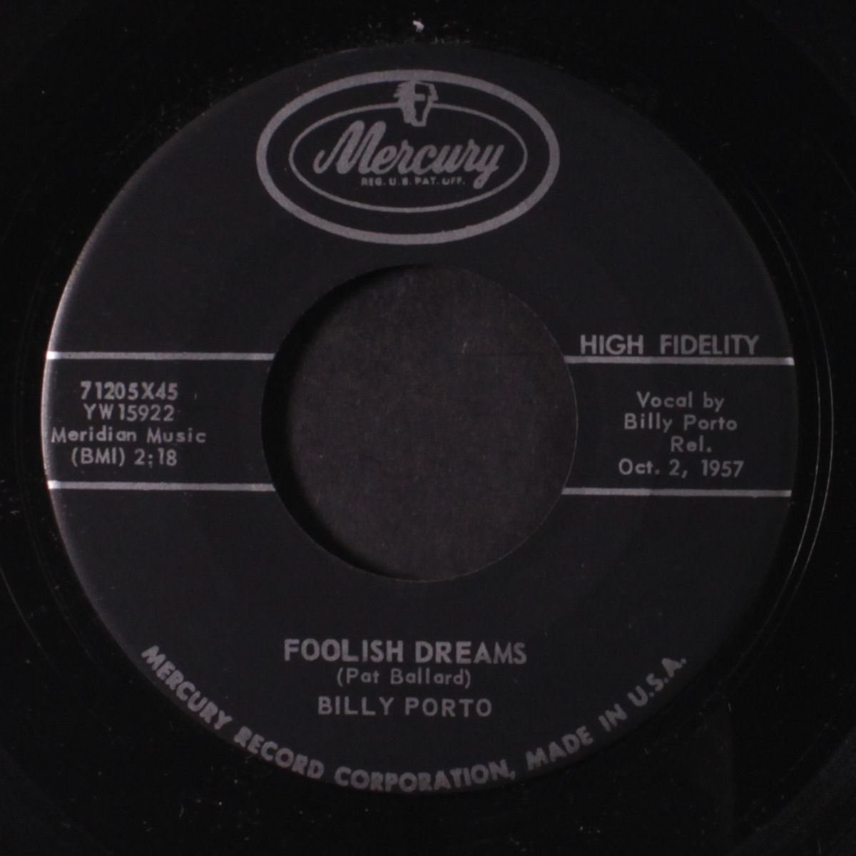ruby ruby / foolish dreams by BILLY PORTO & GROUP