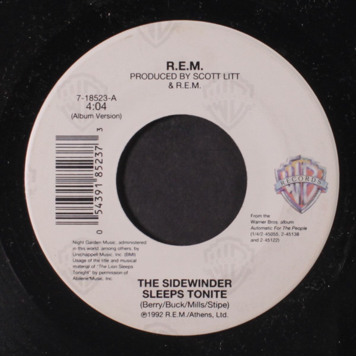 the sidewinder sleeps tonight by R.E.M.
