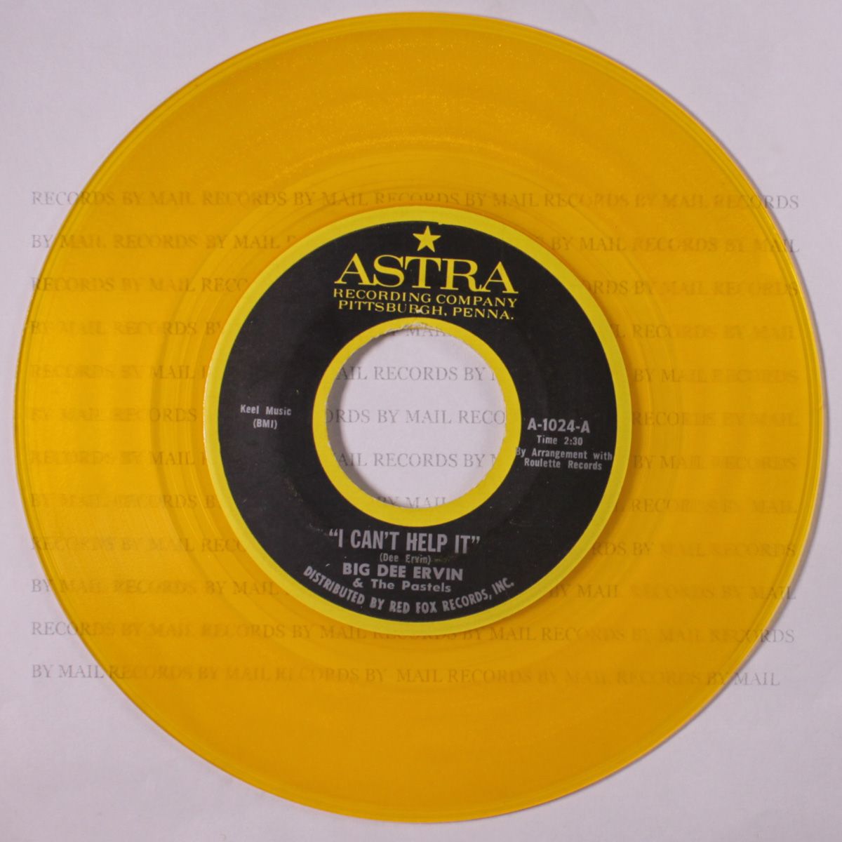 my one and only dream / i can't help it by BIG DEE ERVIN