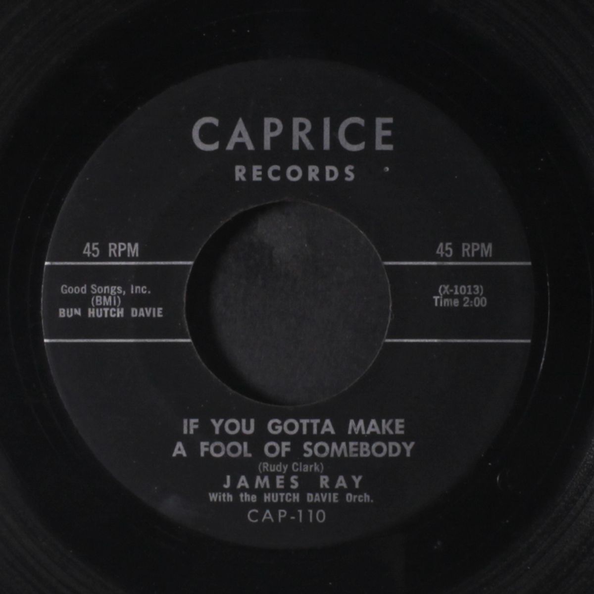 if you gotta make a fool of somebody by JAMES RAY