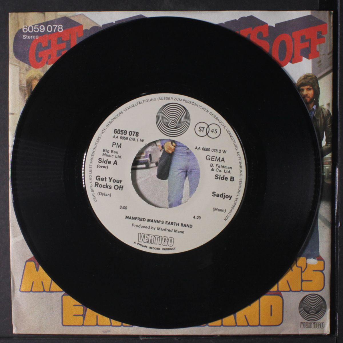 get your rocks off / sadjoy by MANFRED MANN'S EARTH BAND