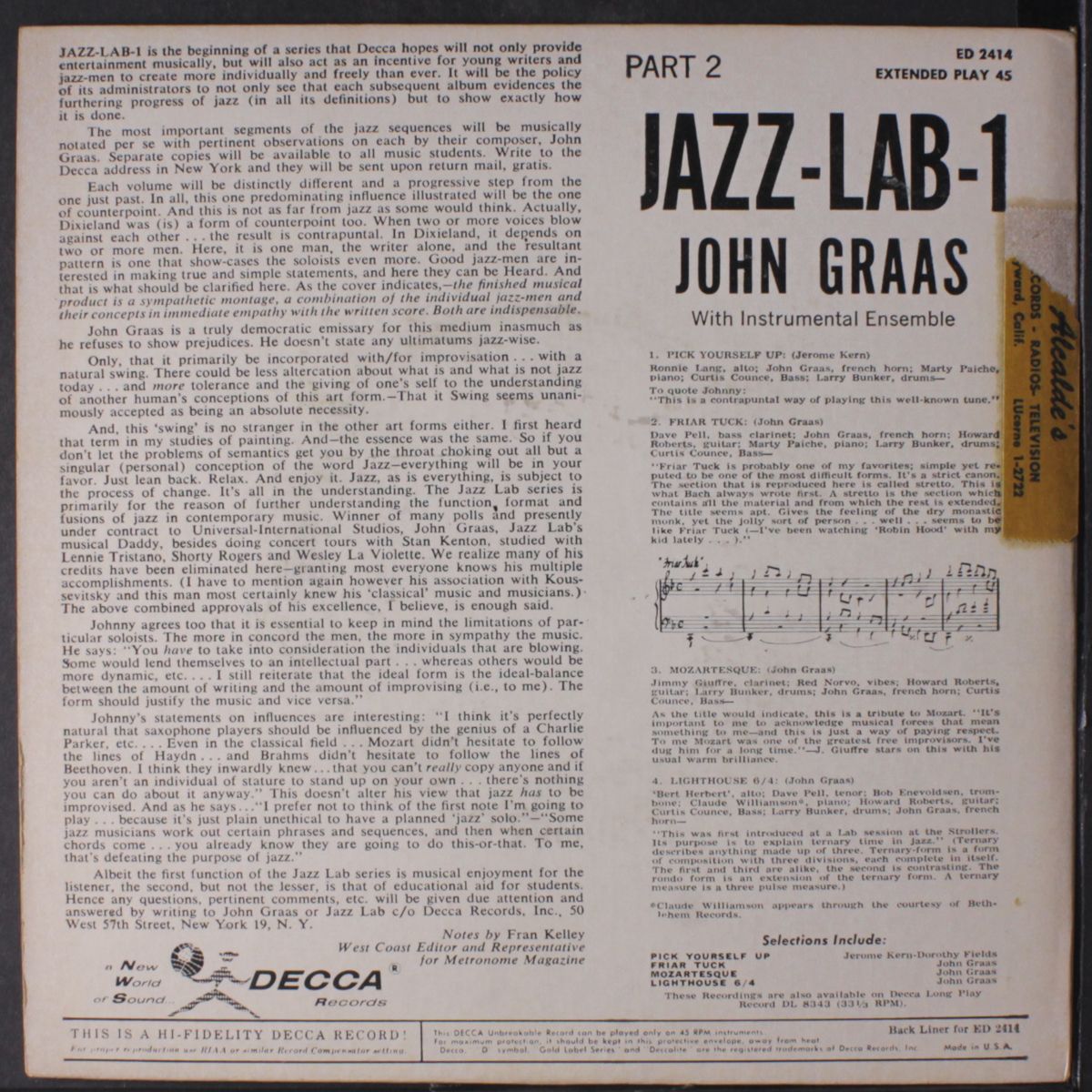 jazz-lab-1 part 2 by JOHN GRAAS