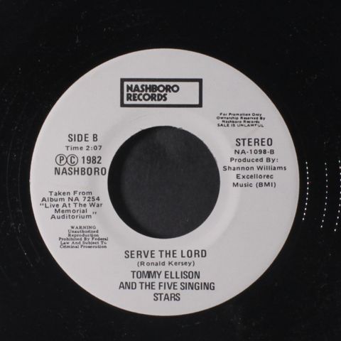 TOMMY ELLISON & THE FIVE SINGING STARS