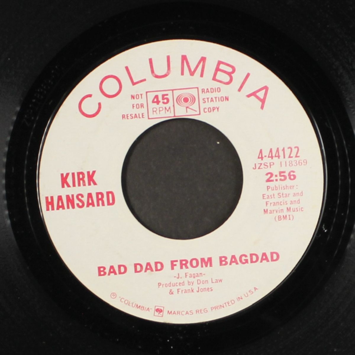 bad dad from bagdad / on his mind by KIRK HANSARD