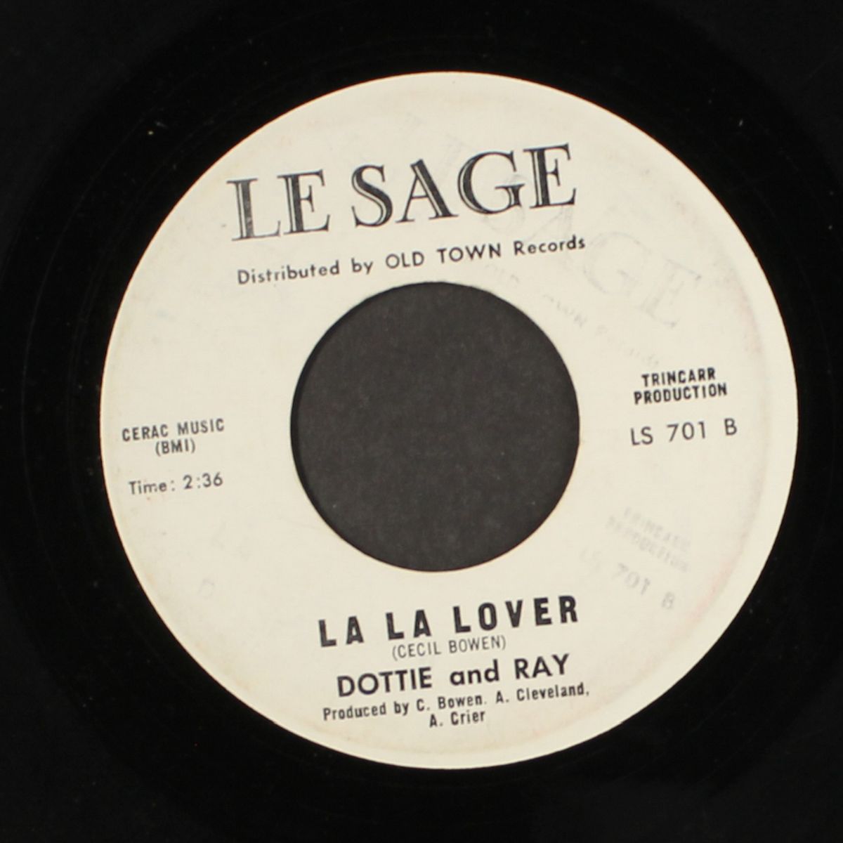 i love you baby / la la lover by DOTTIE & RAY