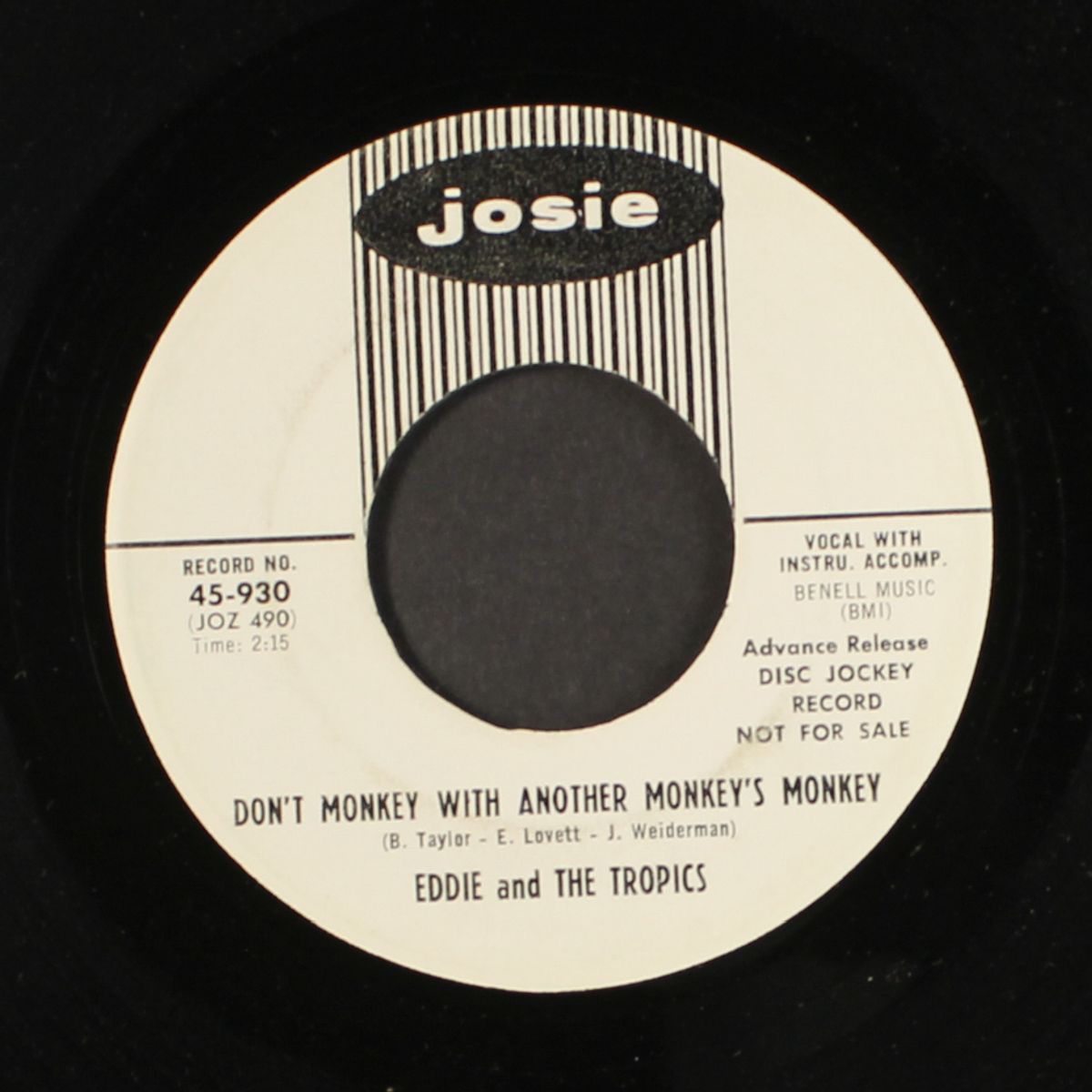 we've got something / don't monkey with another monkey's monkey by EDDIE & TROPICS