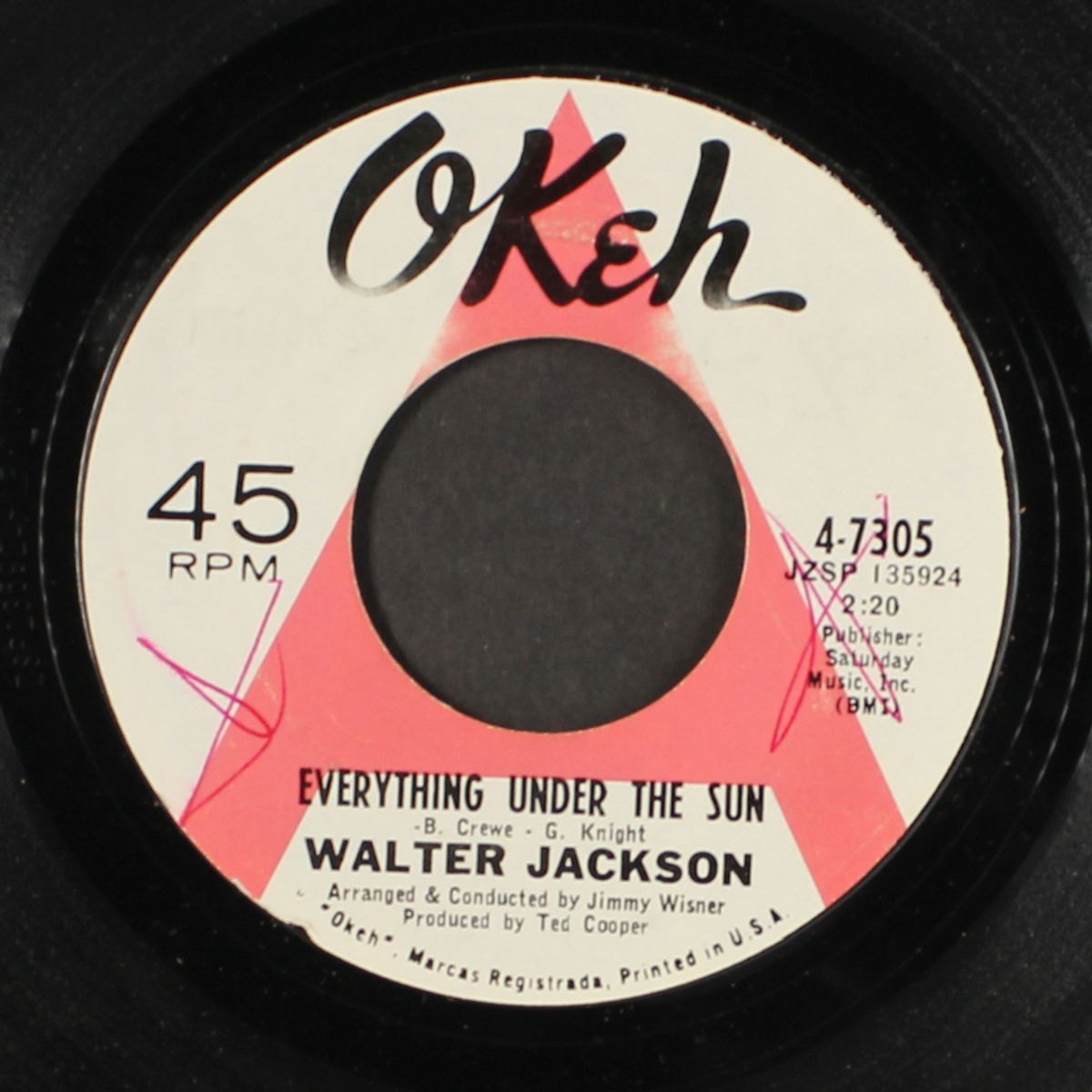 everything under the sun / road to ruin by WALTER JACKSON