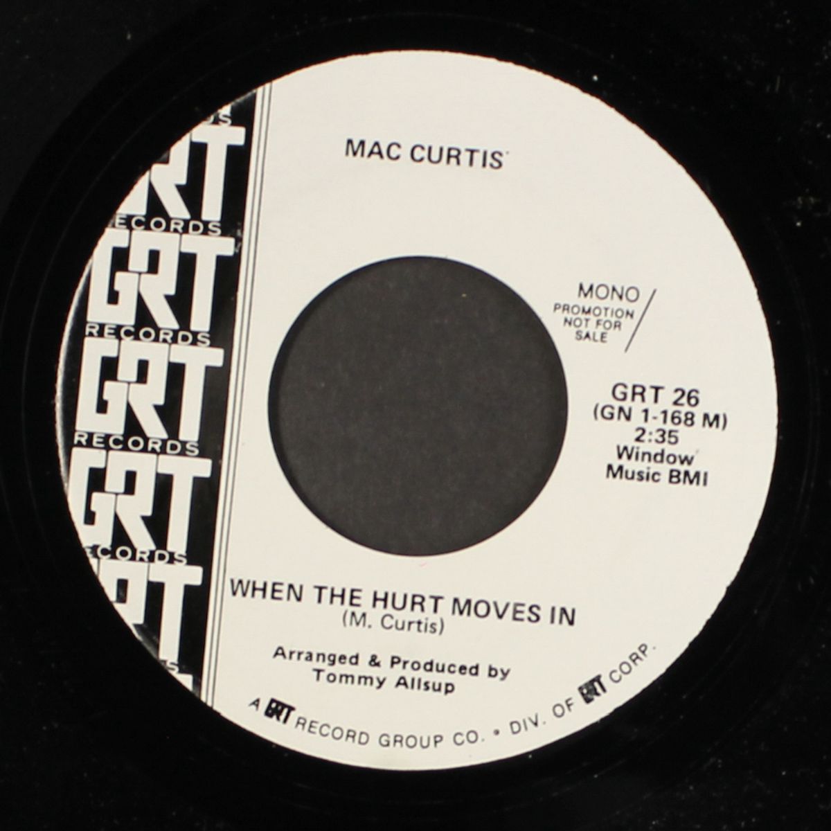 early in the morning / when the hurt moves in by MAC CURTIS