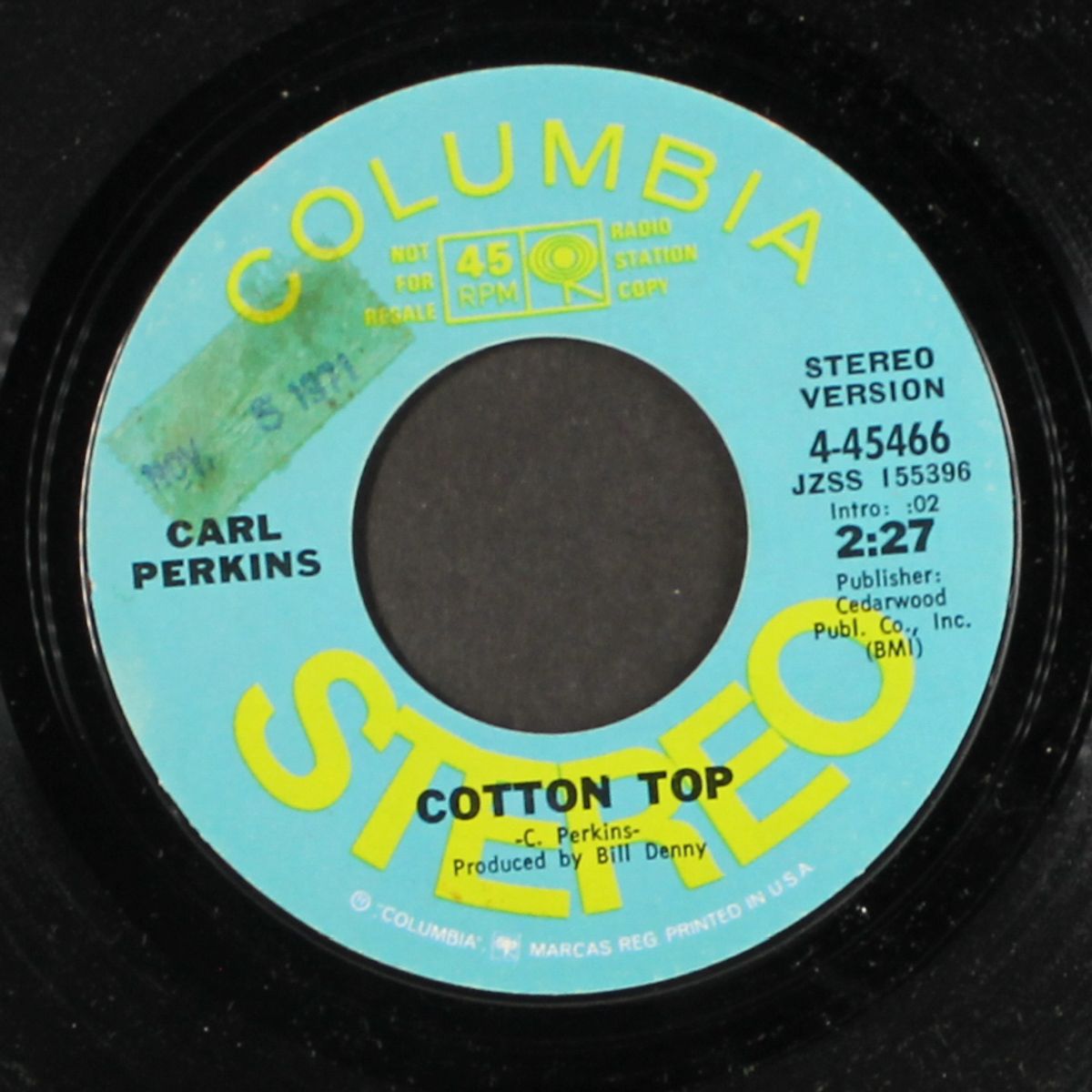 cotton top / mono by CARL PERKINS