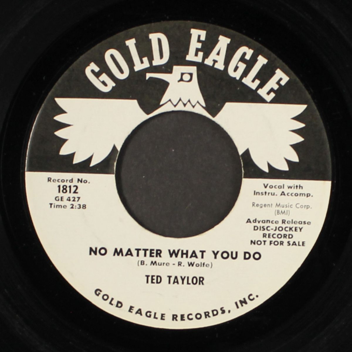never in my life / no matter what you do by TED TAYLOR