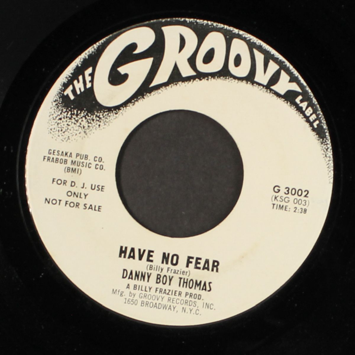 my love is over / have no fear by DANNY BOY THOMAS