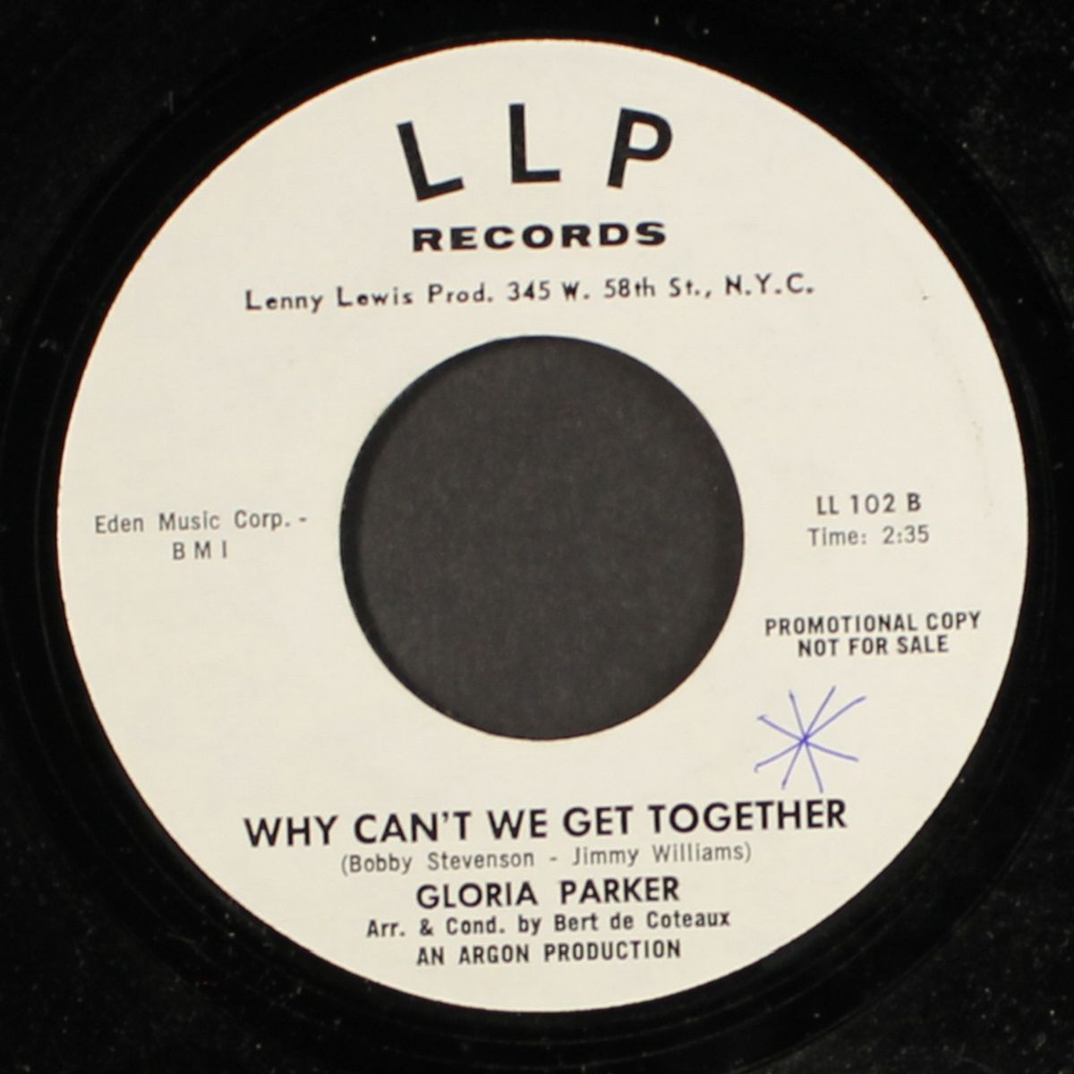 why can't we get together / i'm in your corner by GLORIA PARKER