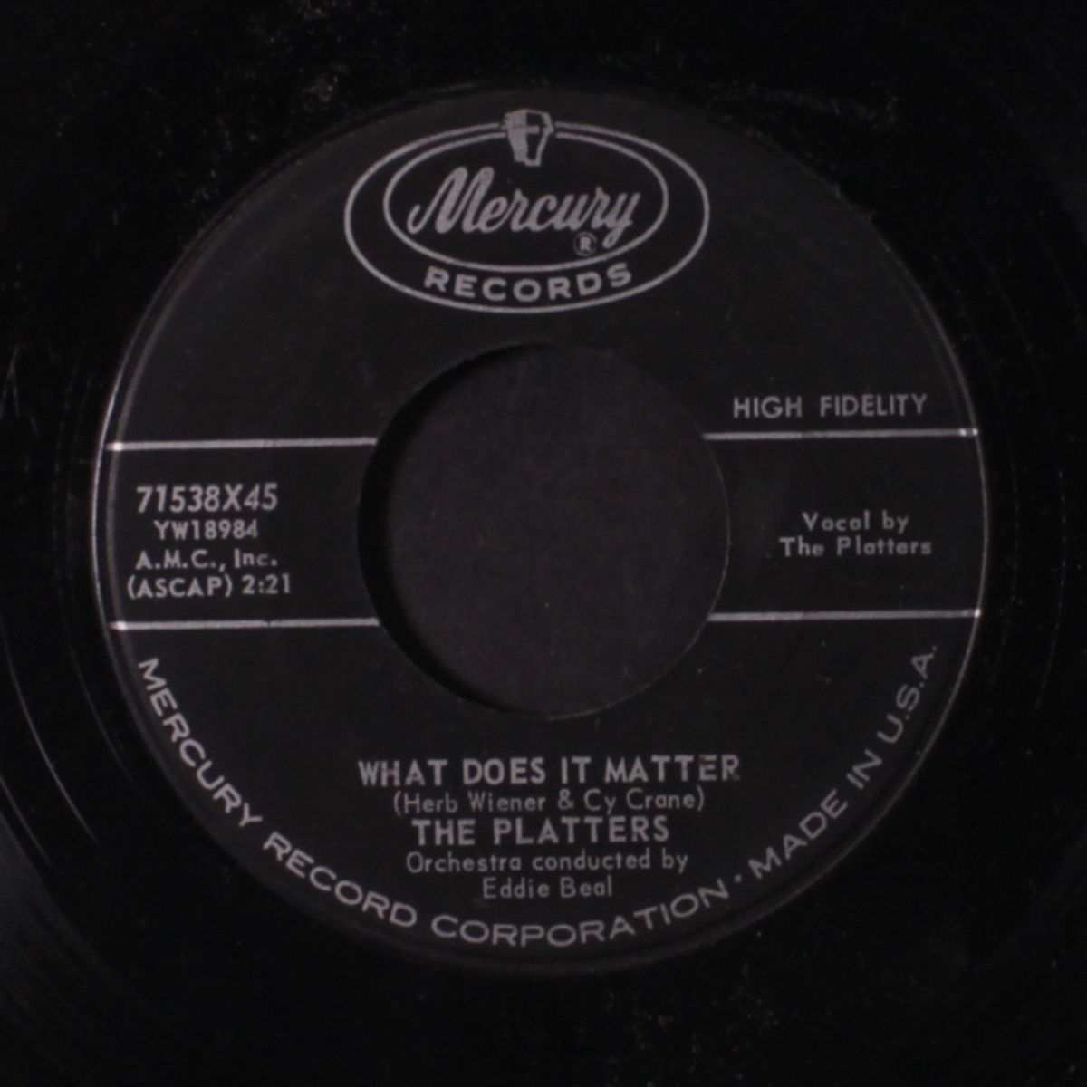 my secret / what does it matter by PLATTERS