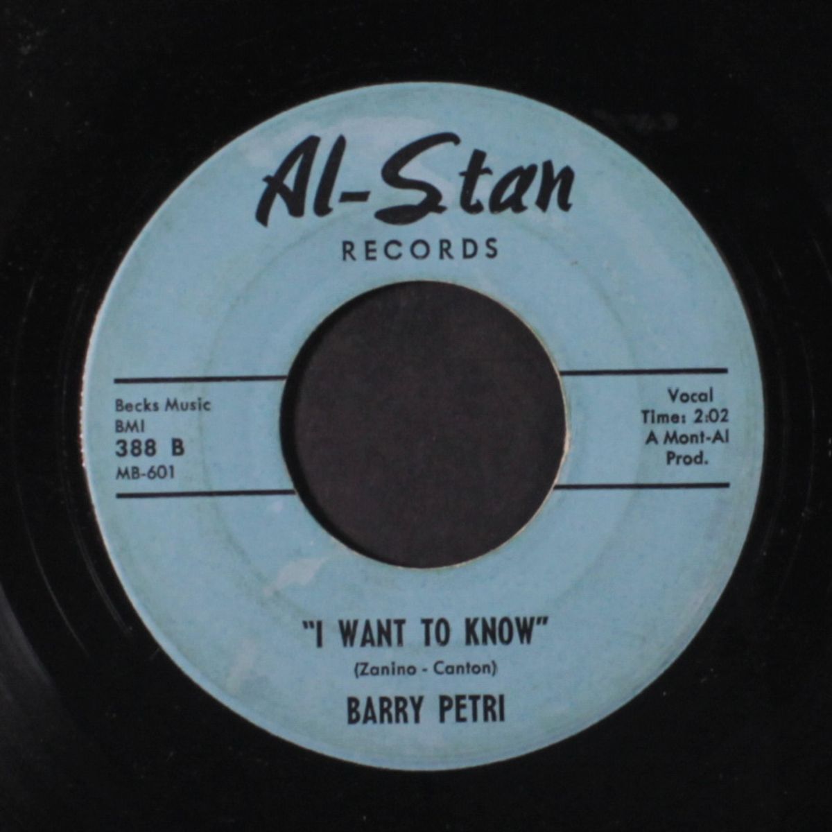 all my love / i want to know by BARRY PETRI