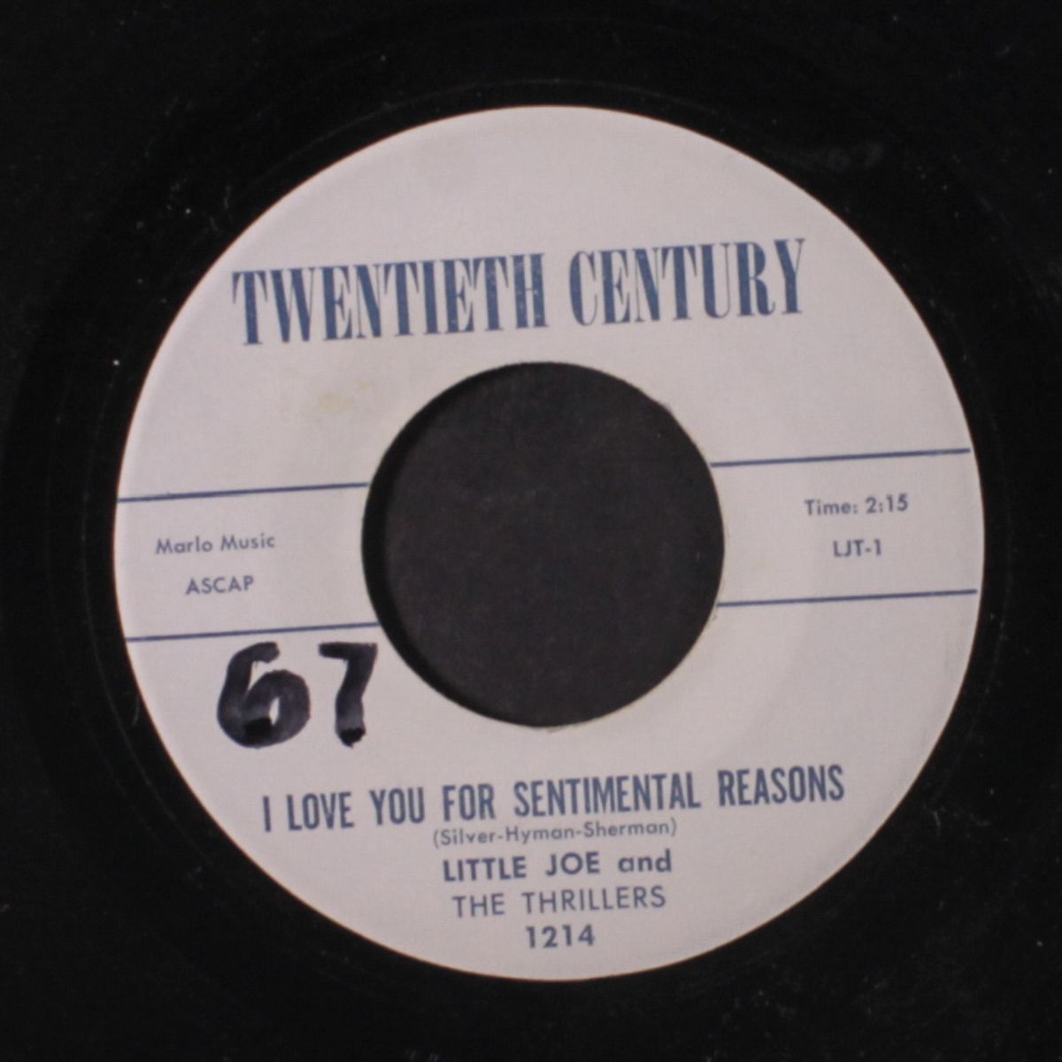 one more time / i love you for sentimental reasons by LITTLE JOE & THRILLERS