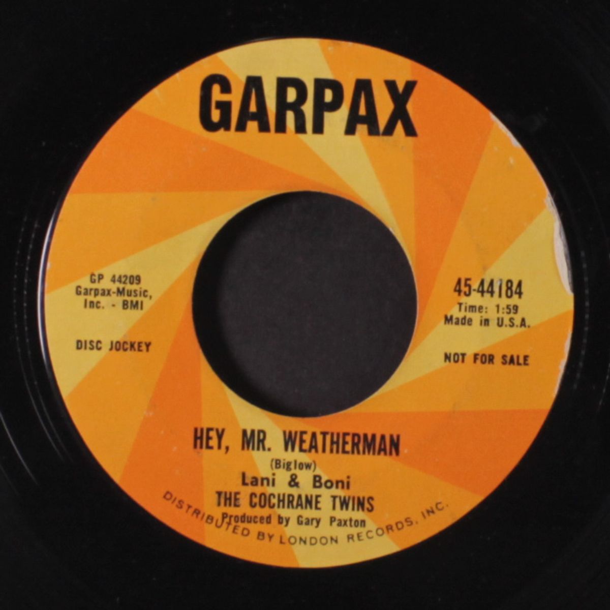 cherry pie / hey, mr. weatherman by LANI & BONI