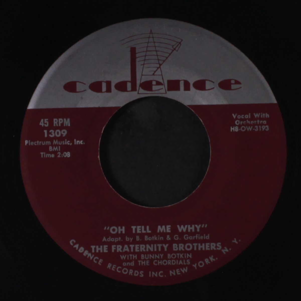 oh tell me why / in the evening by FRATERNITY BROTHERS