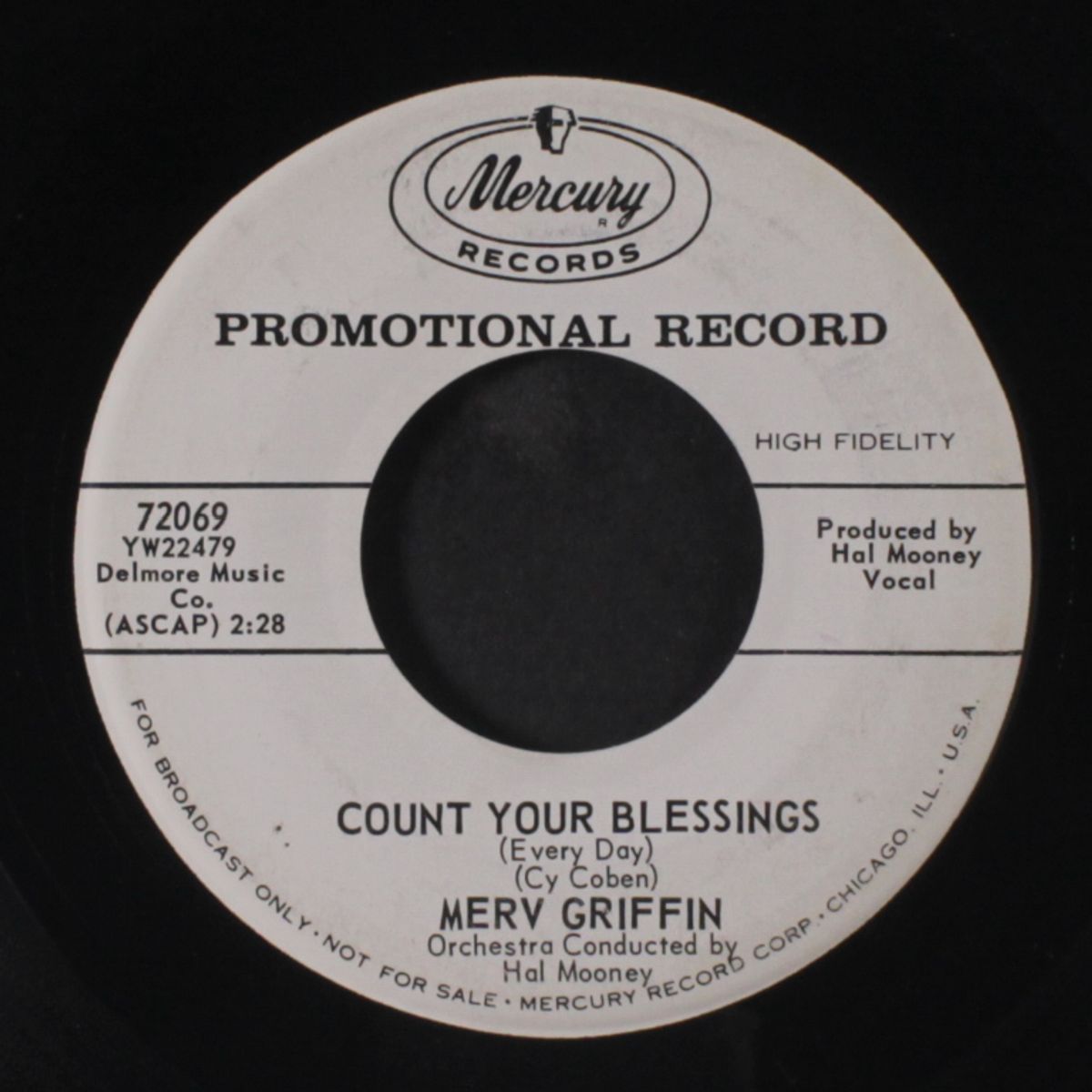 cassanova bossa nova / count your blessings by MERV GRIFFIN