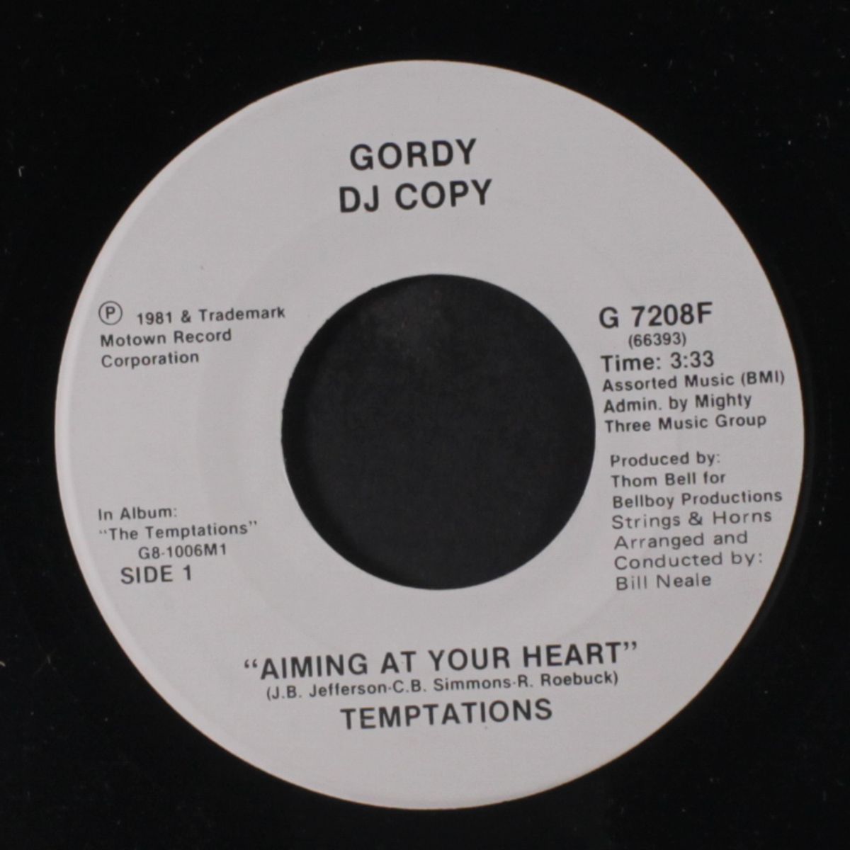 aiming at your heart / same by TEMPTATIONS