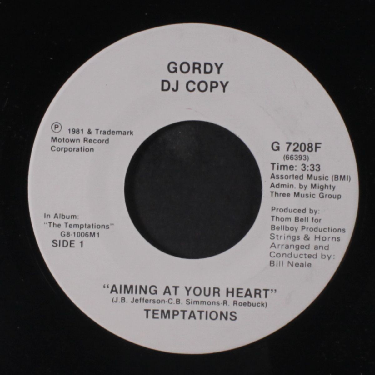aiming at your heart / same by TEMPTATIONS