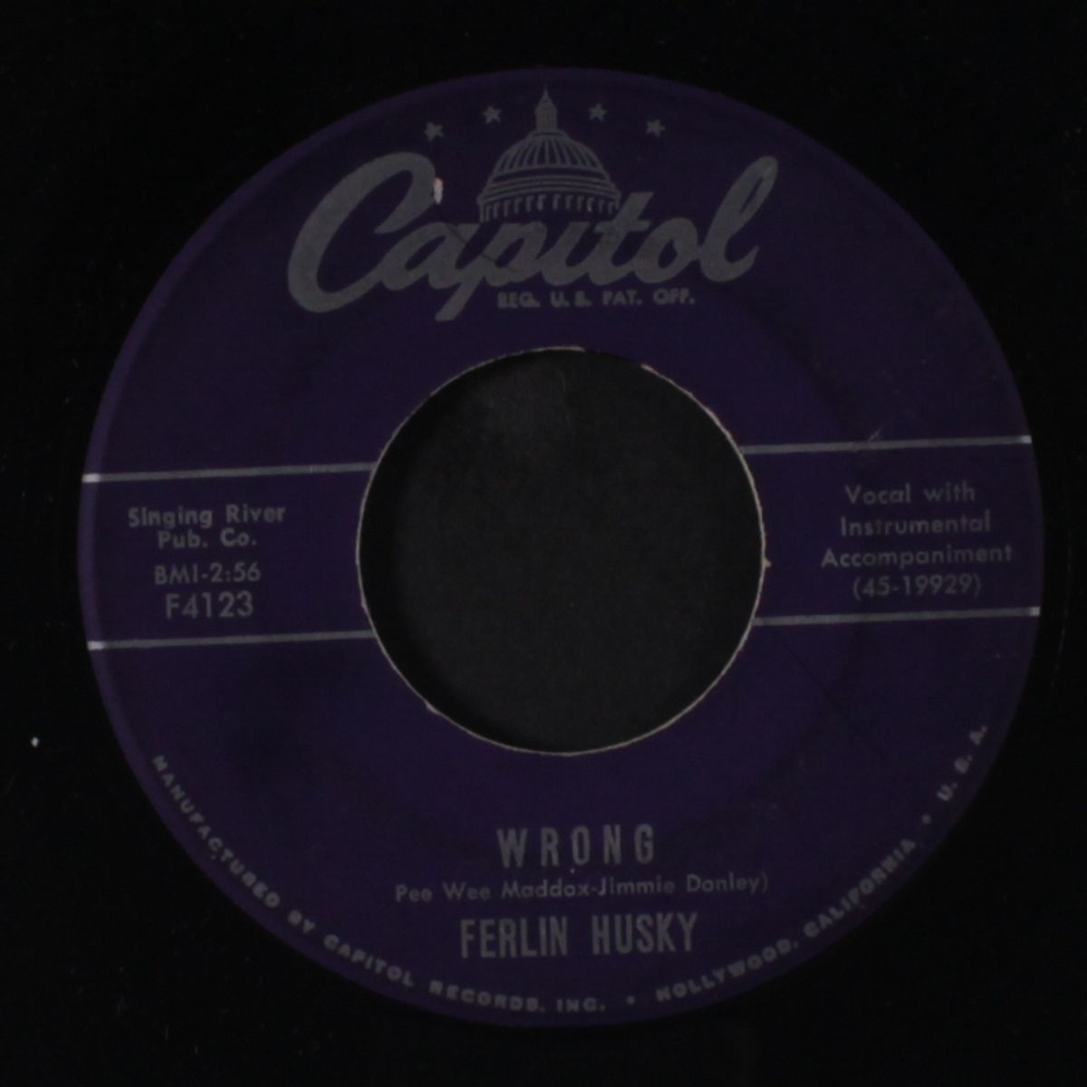 my reason for living / wrong by FERLIN HUSKY