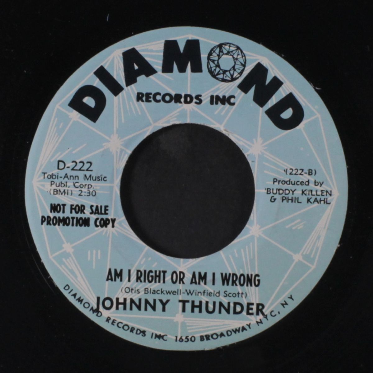 you send me / am i right or am i wrong by JOHNNY THUNDER