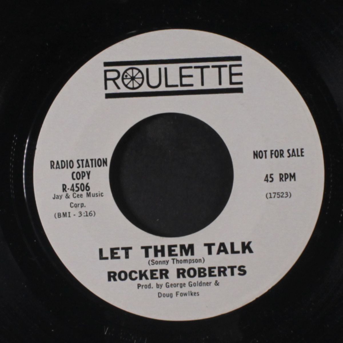 the t-bird / let them talk by ROCKER ROBERTS