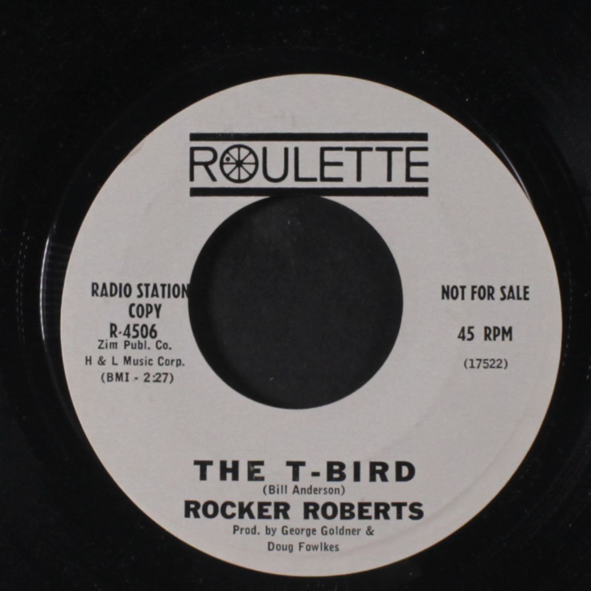the t-bird / let them talk by ROCKER ROBERTS