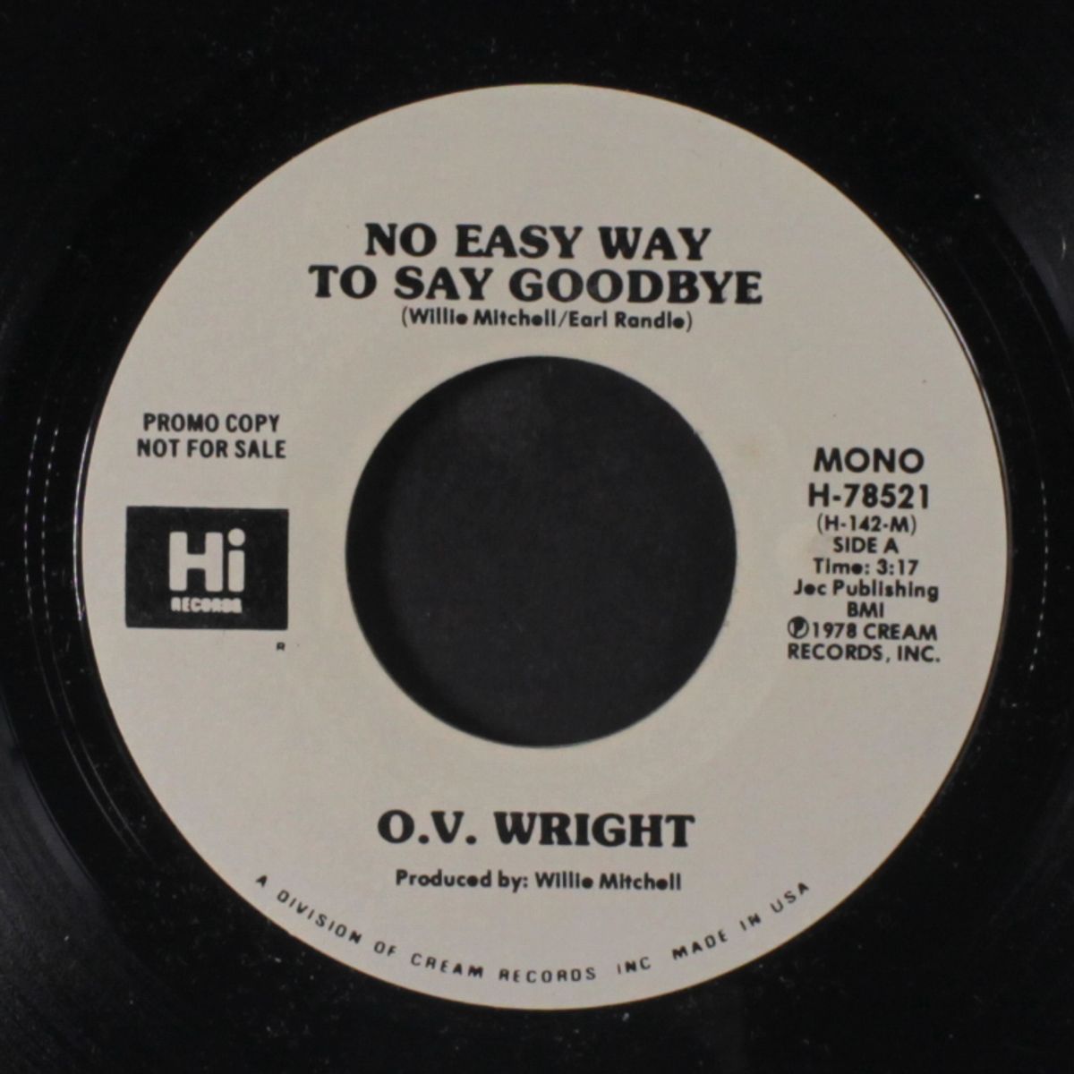 no easy way to say goodbye / mono by O.V. WRIGHT