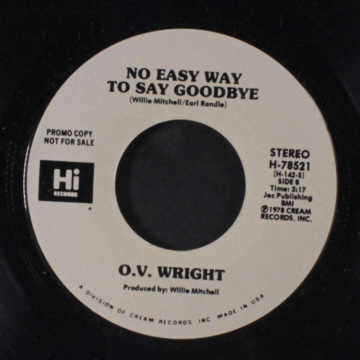 no easy way to say goodbye / mono by O.V. WRIGHT